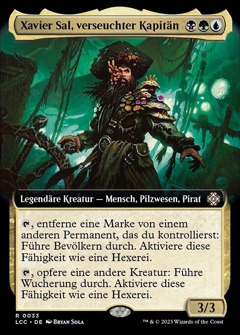 Xavier Sal, verseuchter Kapitän XLCC-33 Rare Near Mint Deutsch
