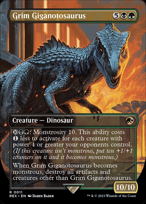 Grim Giganotosaurus REX-11 Rare Near Mint Englisch