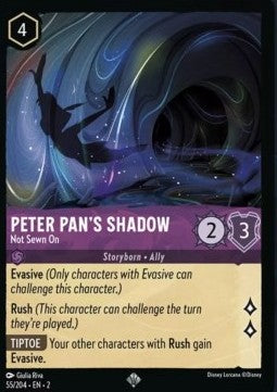 Peter Pans Schatten - Nicht angenäht 2ROF-55 Super Rare Near Mint Englisch