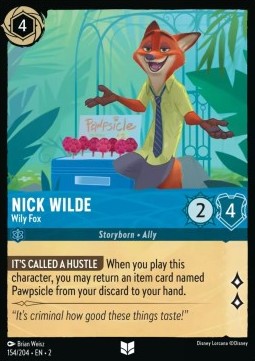 Nick Wilde - Schlauer Fuchs 2ROF-154 Uncommon Boosterfrisch Englisch