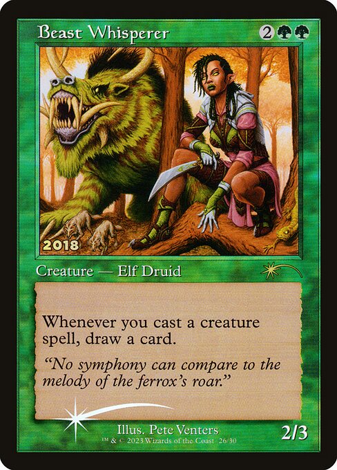 Beast Whisperer 30C-2018 Rare Near Mint Englisch Foil