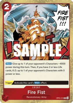 Fire Fist (OP05-019) OP05 Rare Excellent Englisch