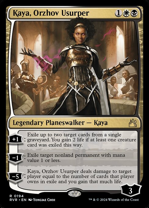 Kaya, Orzhov-Thronräuberin RVR-194 Rare Excellent Englisch