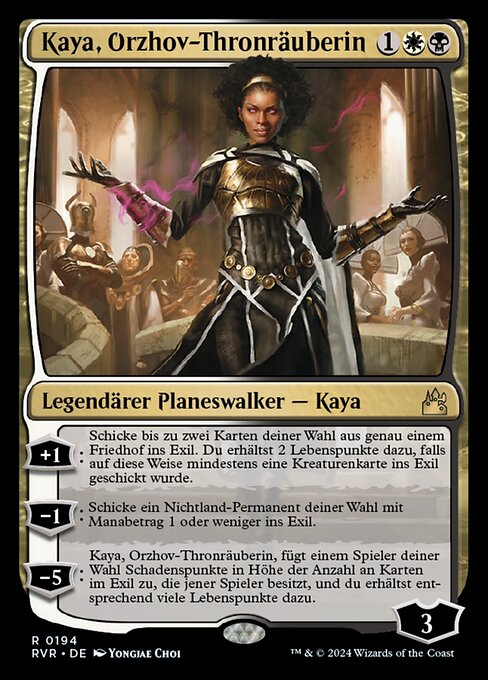 Kaya, Orzhov-Thronräuberin RVR-194 Rare Near Mint Deutsch