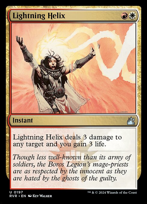Lightning Helix RVR-197 Uncommon Near Mint Englisch Foil