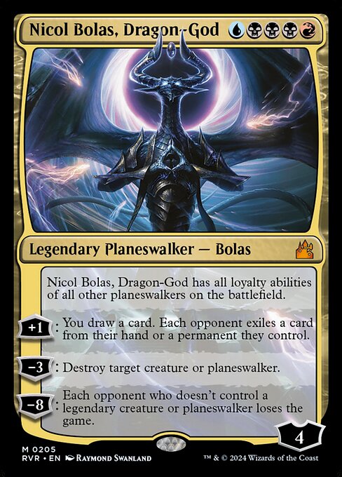 Nicol Bolas, Drachengott RVR-205 Mythic Excellent Englisch Foil