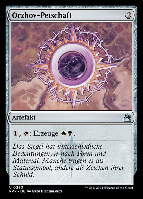 Orzhov-Petschaft RVR-263 Uncommon Near Mint Deutsch