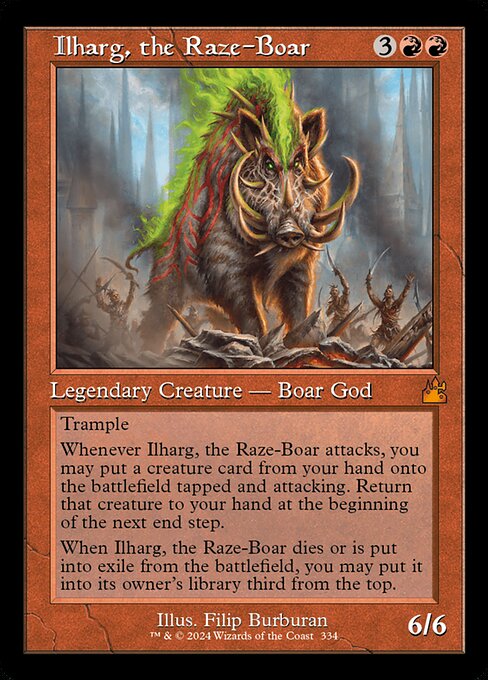Ilharg, the Raze-Boar XRVR-334 Mythic Near Mint Englisch