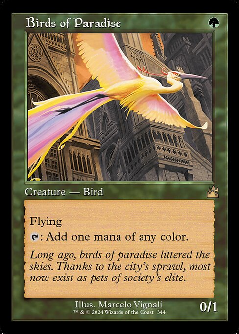 Birds of Paradise XRVR-344 Rare Near Mint Englisch