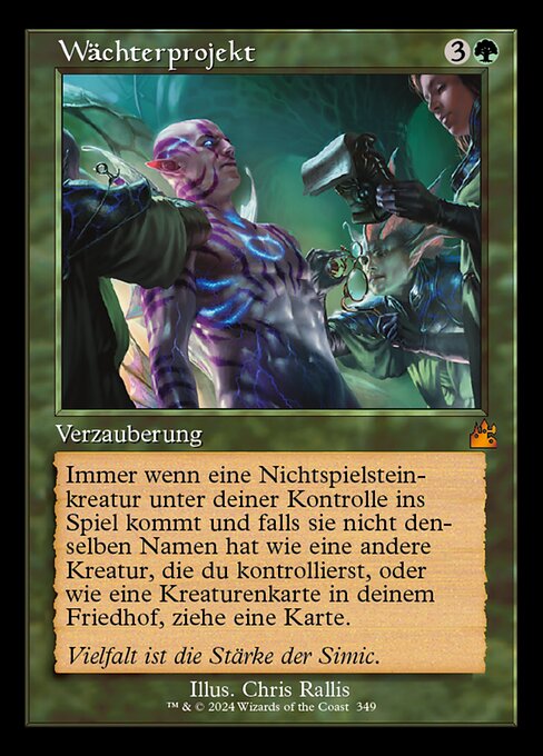 Wächterprojekt (V.1) XRVR-349 Mythic Excellent Deutsch