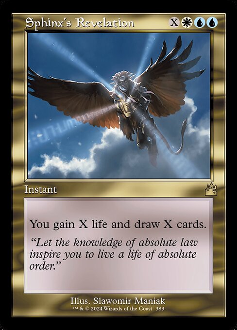 Sphinx's Revelation XRVR-383 Rare Near Mint Englisch Foil