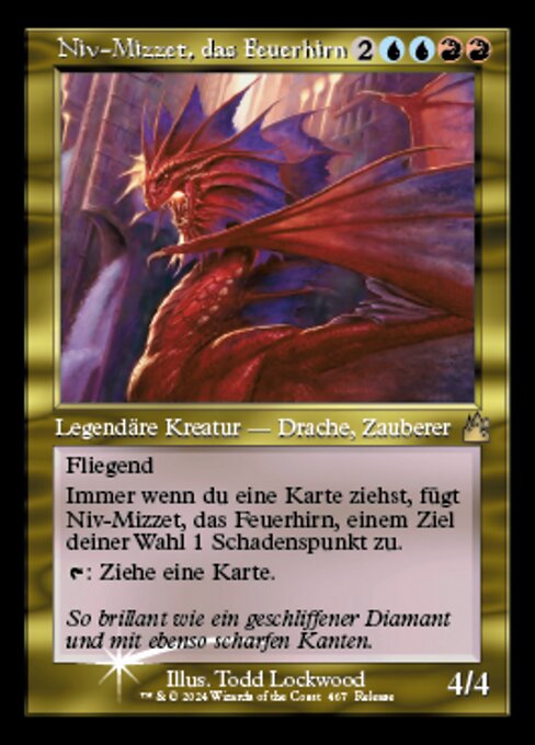 Niv-Mizzet, das Feuerhirn REL-466 Rare Excellent Deutsch Foil