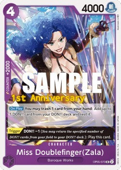 Miss Doublefinger(Zala) (OP05-073) OP05P Uncommon Near Mint Englisch