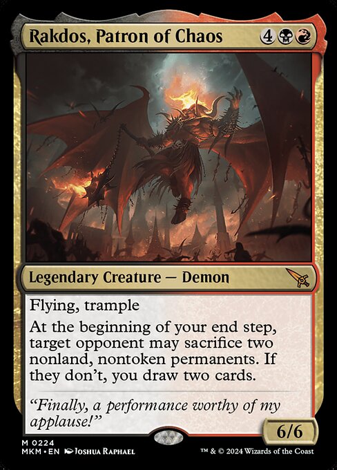 Rakdos, Mäzen des Chaos MKM-224 Mythic Near Mint Englisch Foil