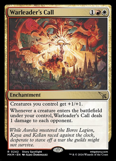 Warleader's Call MKM-242 Rare Excellent Englisch Foil