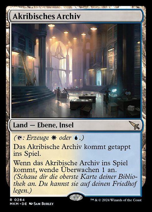 Akribisches Archiv MKM-264 Rare Near Mint Deutsch