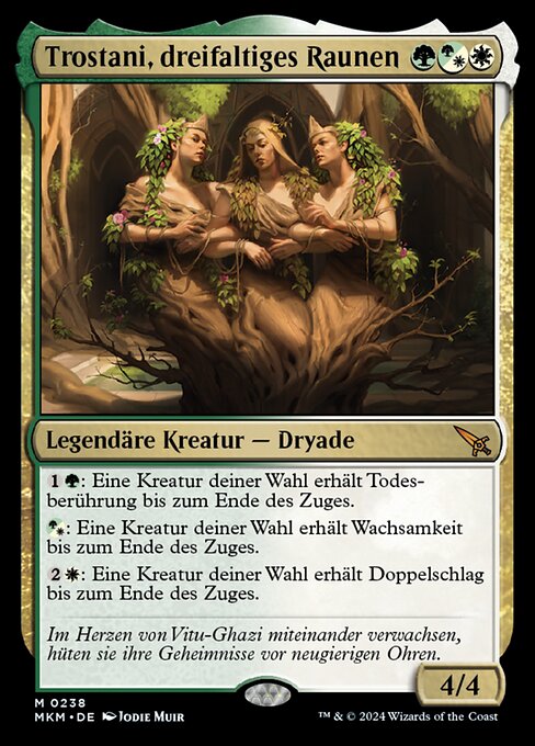Trostani, dreifaltiges Raunen MKM-238 Mythic Excellent Deutsch