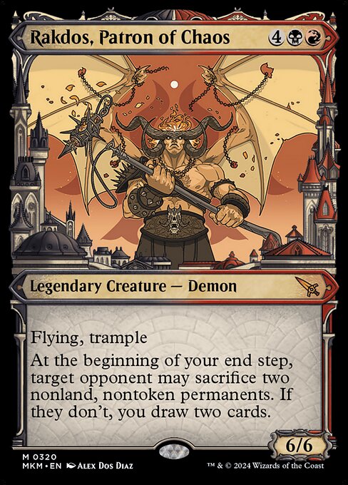 Rakdos, Patron of Chaos (V.1) XMKM-320 Mythic Excellent Englisch