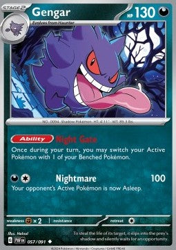 Gengar PAF-057 Uncommon Light Played Deutsch Reverse Holo