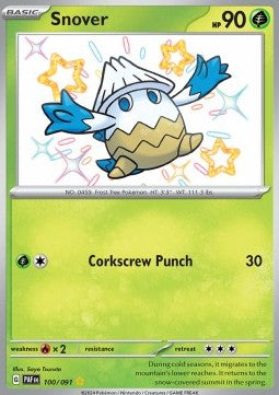 Snover PAF-100 Shiny Rare Excellent Englisch