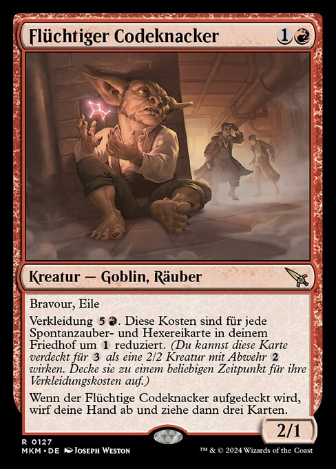 Flüchtiger Codeknacker MKM-127 Rare Excellent Deutsch