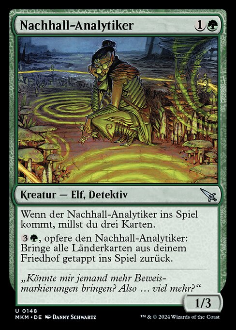 Nachhall-Analytiker MKM-148 Uncommon Near Mint Deutsch