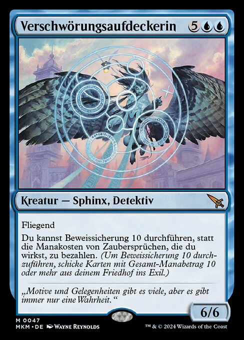 Verschwörungsaufdeckerin MKM-47 Mythic Near Mint Deutsch