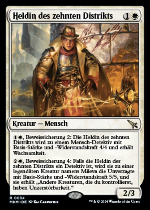 Heldin des zehnten Distrikts MKM-34 Rare Near Mint Deutsch