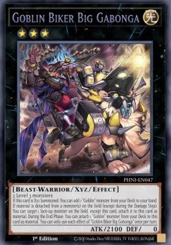 Goblin Biker Big Gabonga (V.1) PHNI-EN047 Secret Rare Excellent Englisch 1. Auflage