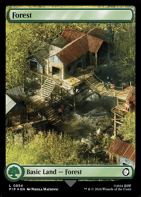 Wald (V.4) XPIP-326 Land Near Mint Englisch Foil