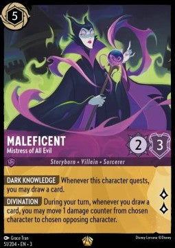 Malefiz - Herrin des Bösen (V.1) 3INK-51 Legendary Near Mint Deutsch Foil