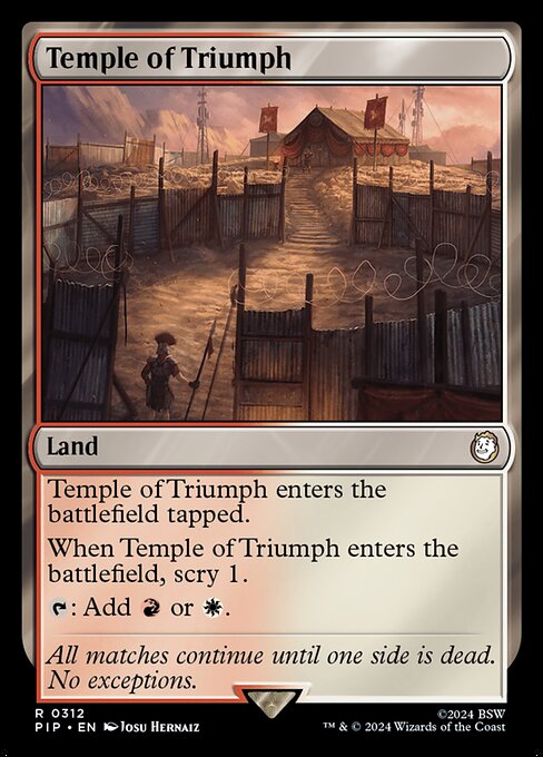 Tempel des Triumphes PIP-312 Rare Near Mint Englisch Foil