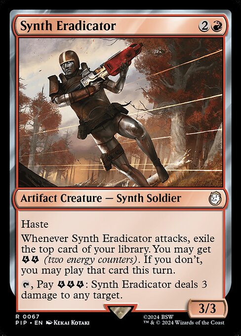 Synth Eradicator PIP-67 Rare Near Mint Englisch Foil
