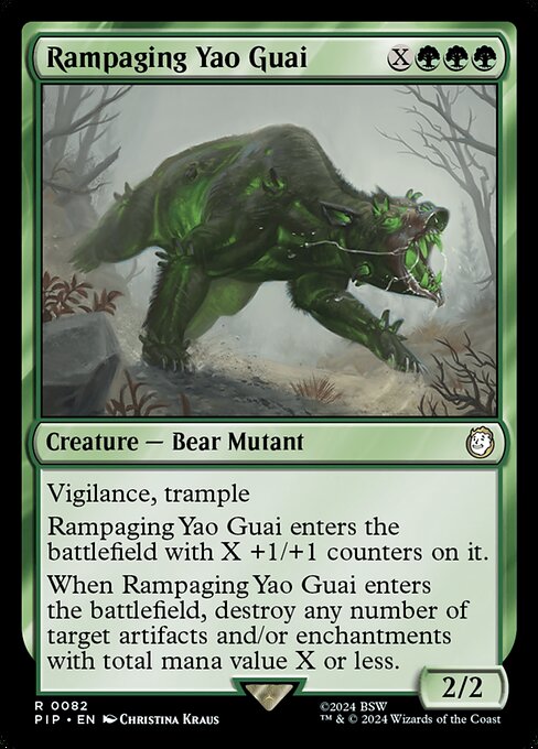 Rampaging Yao Guai PIP-82 Rare Near Mint Englisch
