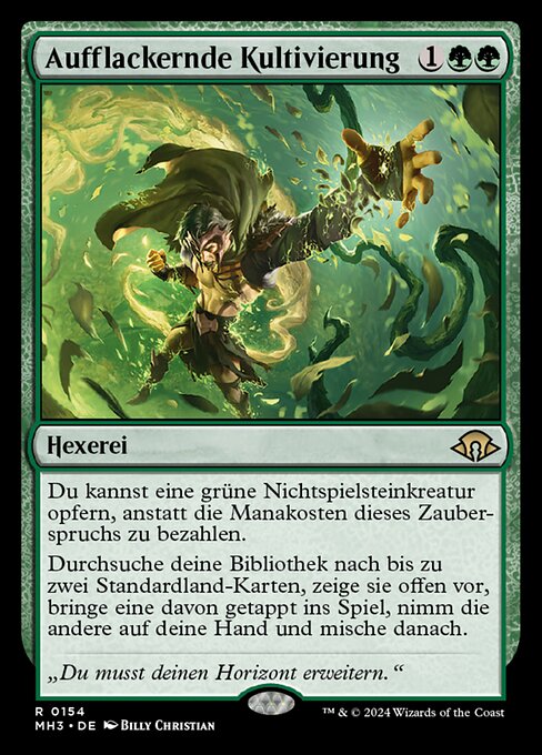 Aufflackernde Kultivierung MH3-154 Rare Near Mint Deutsch Foil