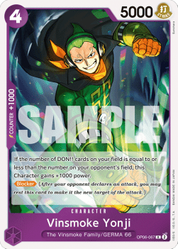 Vinsmoke Yonji (OP06-067) OP06 Rare Near Mint Englisch