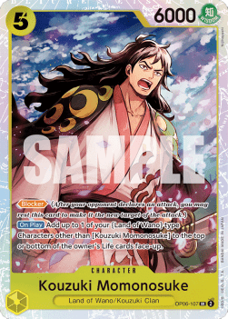 Kouzuki Momonosuke (OP06-107) (V.1) OP06 Super Rare Excellent Englisch