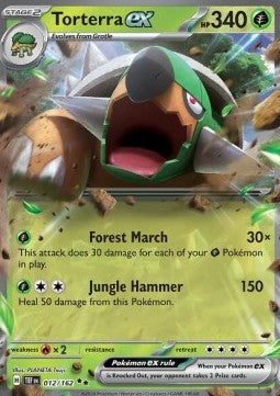 Torterra ex TEF-012 Double Rare Near Mint Englisch