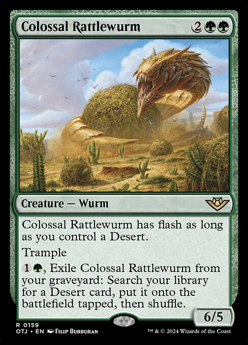 Colossal Rattlewurm OTJ-159 Rare Near Mint Englisch Foil