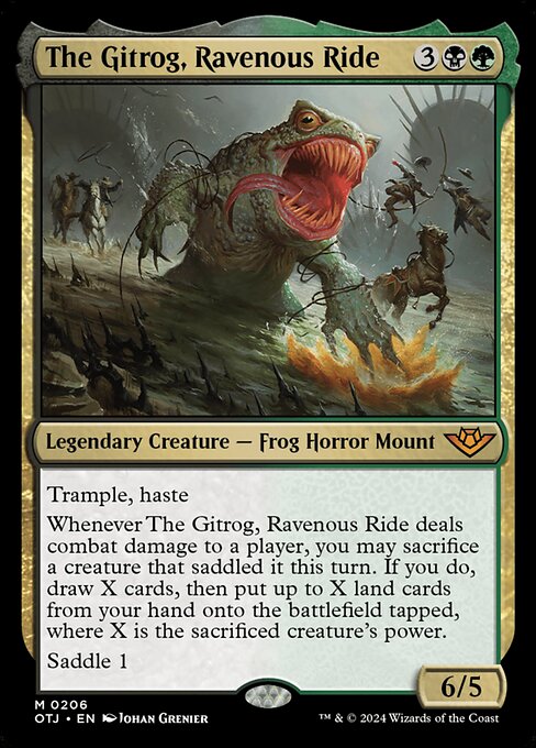 Gitrog, unersättliches Reittier OTJ-206 Mythic Near Mint Englisch Foil