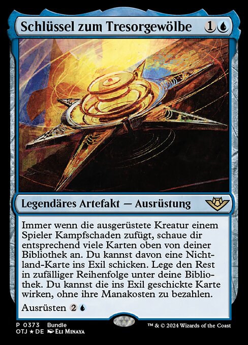 Schlüssel zum Tresorgewölbe POTJ-373 Rare Near Mint Deutsch Foil