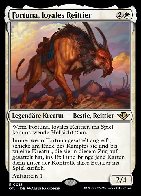 Fortuna, loyales Reittier OTJ-12 Rare Excellent Deutsch Foil