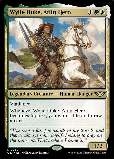 Wylie Duke, Held der Atiin OTJ-239 Rare Near Mint Englisch Foil
