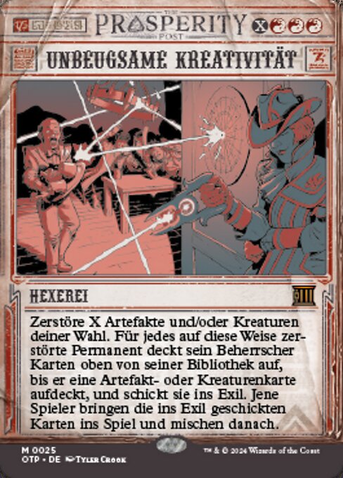 Unbeugsame Kreativität (V.1) OTP-25 Mythic Excellent Deutsch