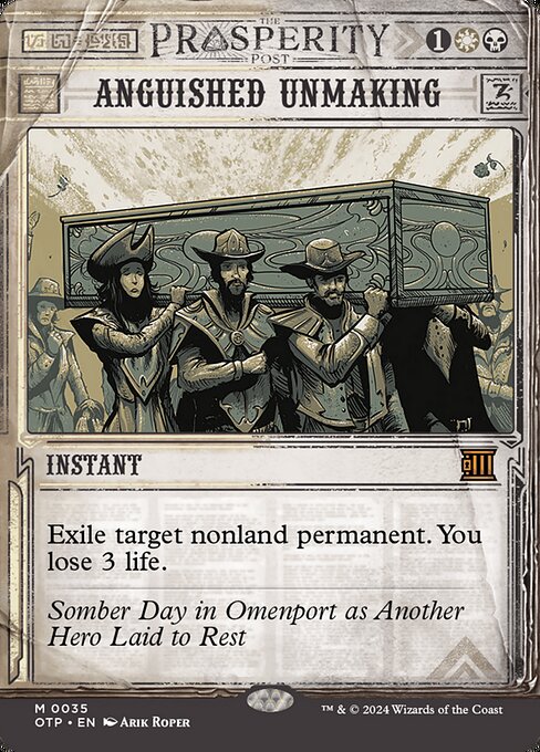 Schmerzerfüllte Auslöschung (V.1) OTP-35 Mythic Excellent Englisch Foil