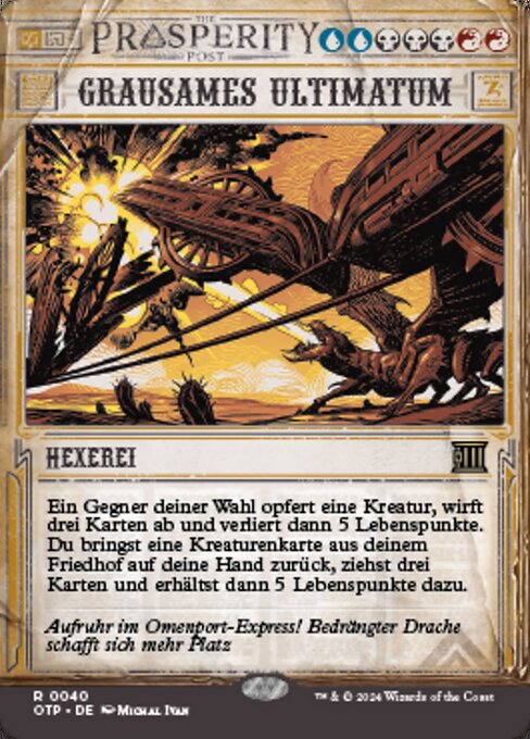 Grausames Ultimatum OTP-40 Rare Near Mint Deutsch