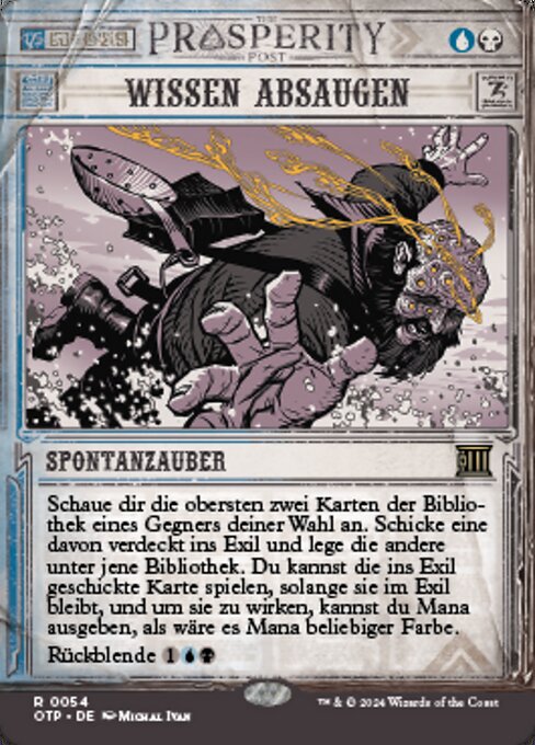 Wissen absaugen OTP-54 Rare Near Mint Deutsch