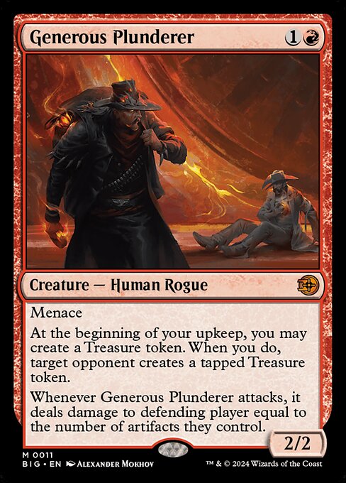 Generous Plunderer (V.1) BIG-11 Mythic Excellent Englisch