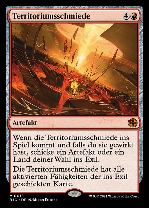 Territoriumsschmiede (V.1) BIG-15 Mythic Near Mint Deutsch