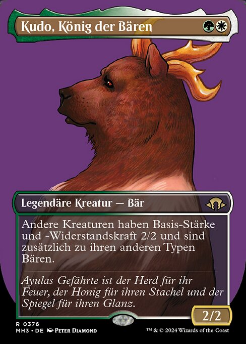 Kudo, König der Bären (V.1) XMH3-376 Rare Near Mint Deutsch Foil